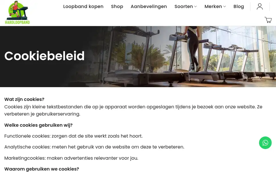 Screenshot of hardloopband.nl