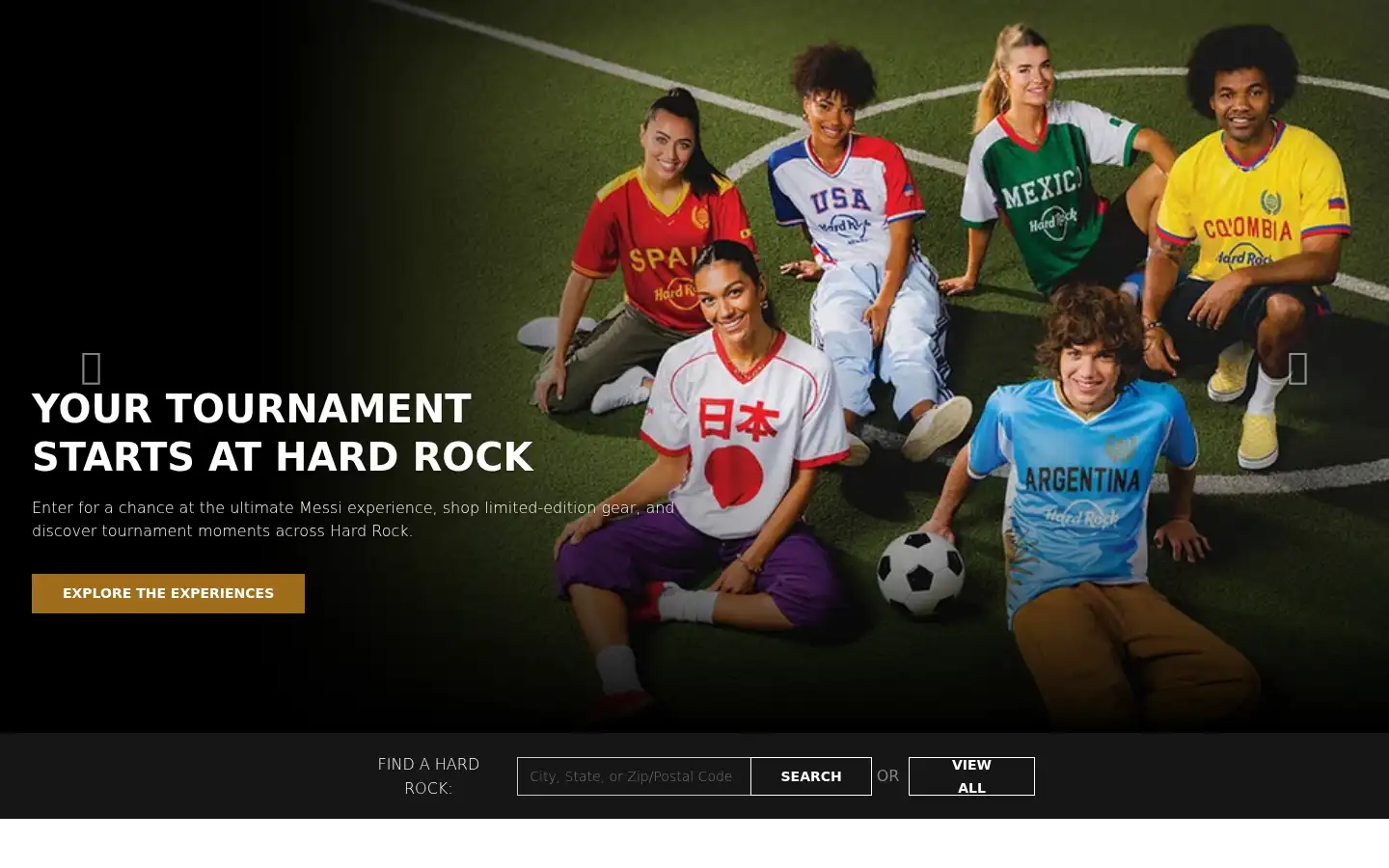 Screenshot of hardrock.com