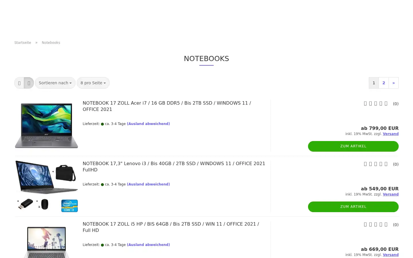 Screenshot of hardware-for-you.de