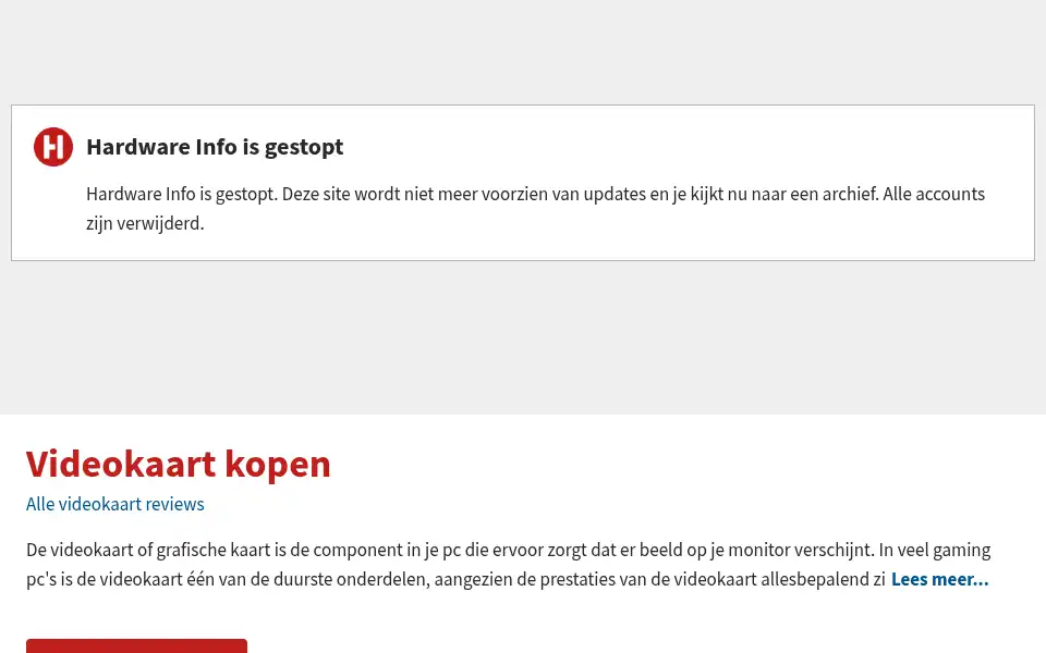 Screenshot of hardware.info