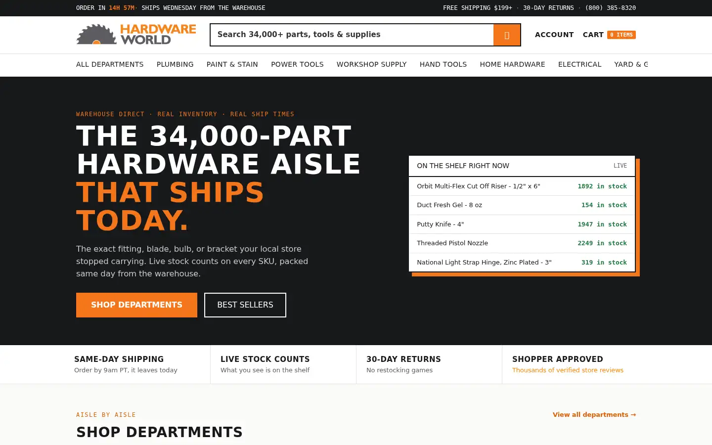 Screenshot of hardwareworld.com