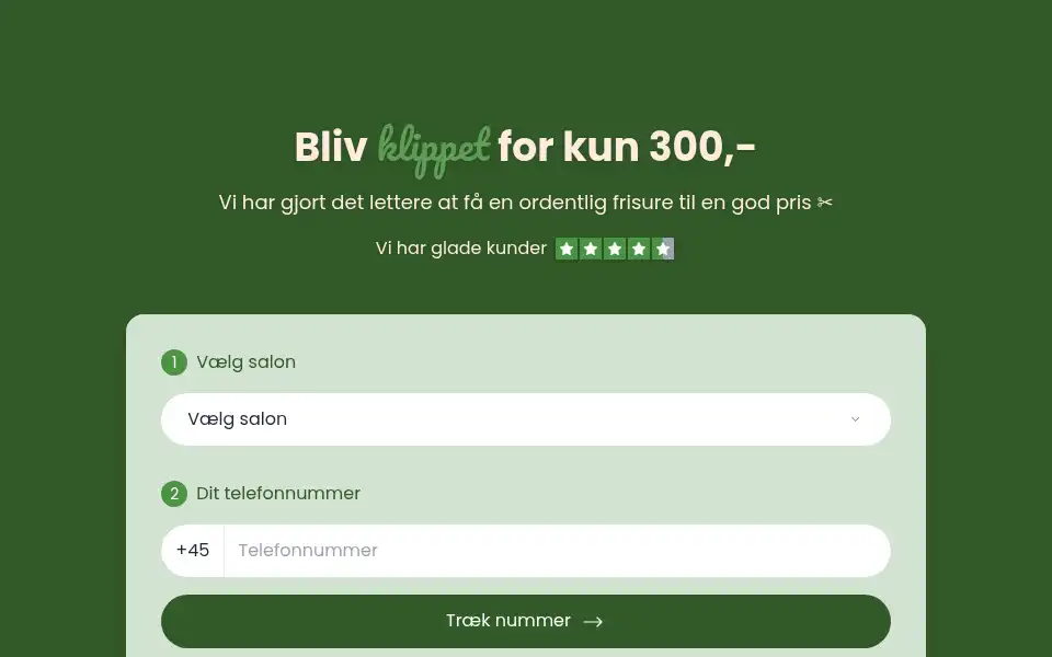 Screenshot of hari.dk