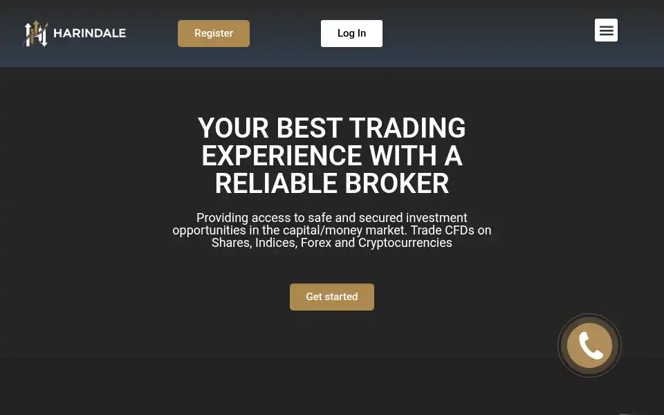 Screenshot of harindale.trade
