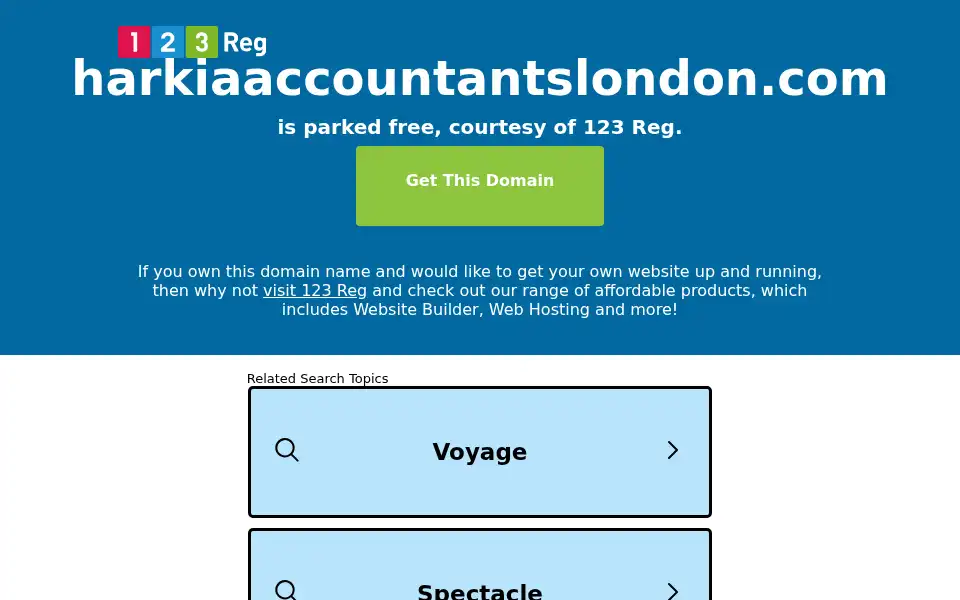 Screenshot of harkiaaccountantslondon.com