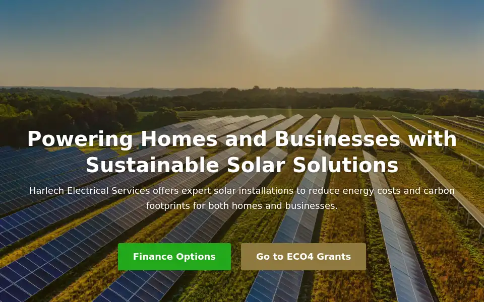 Screenshot of harlechelectricalservices.co.uk
