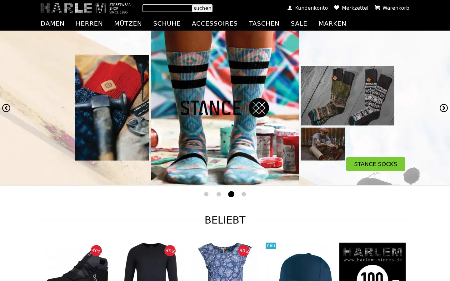 Screenshot of harlem-stores.de