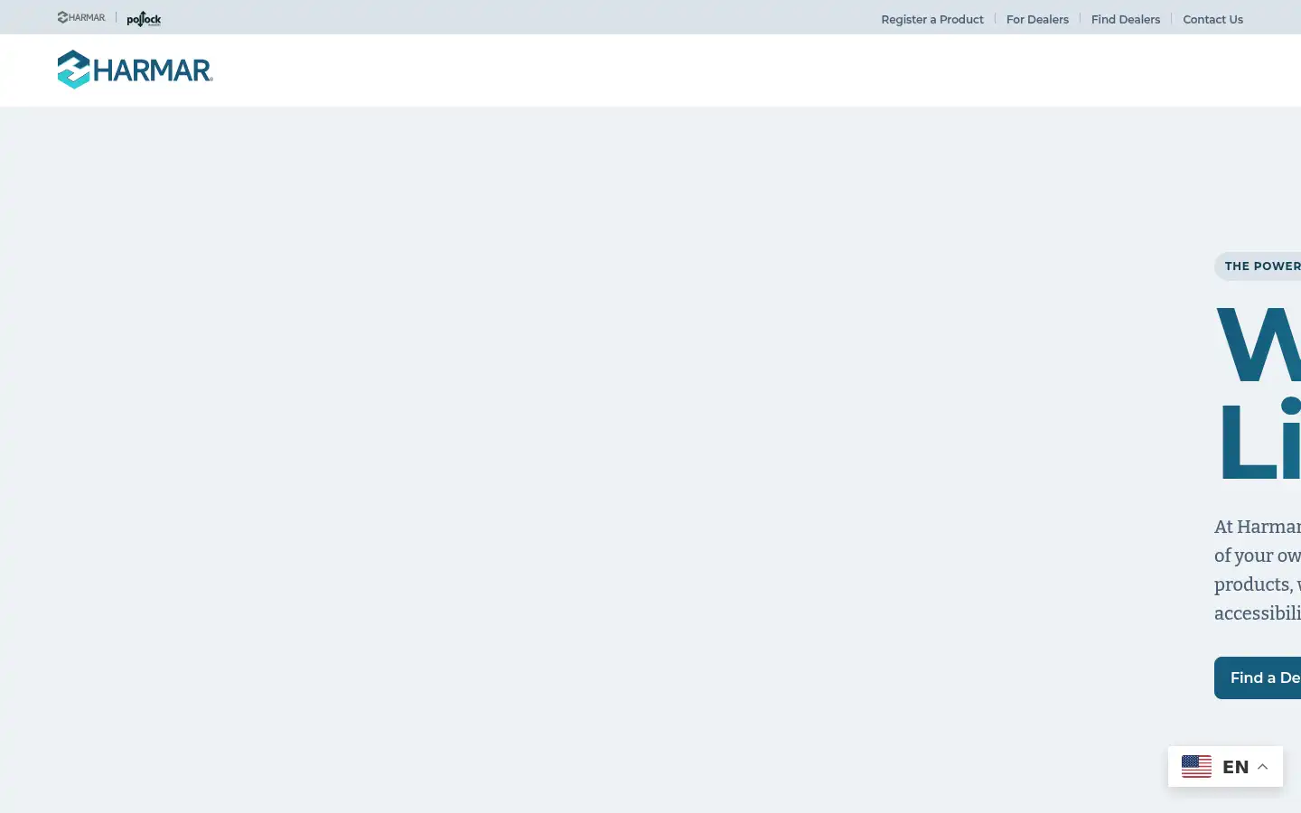 Screenshot of harmar.com