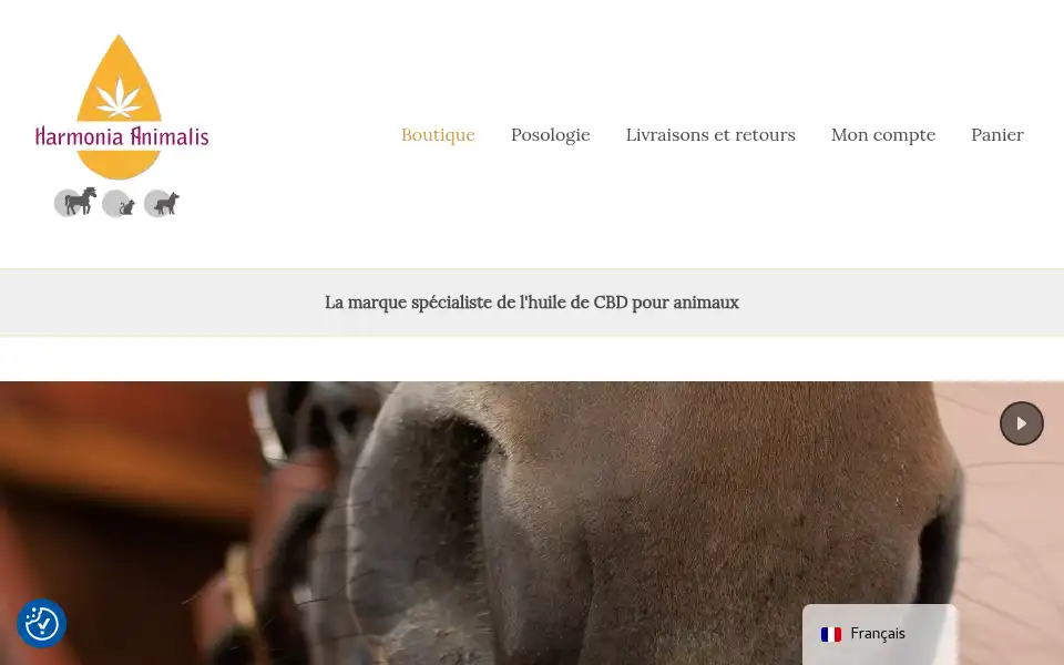 Screenshot of harmoniaanimalis.com
