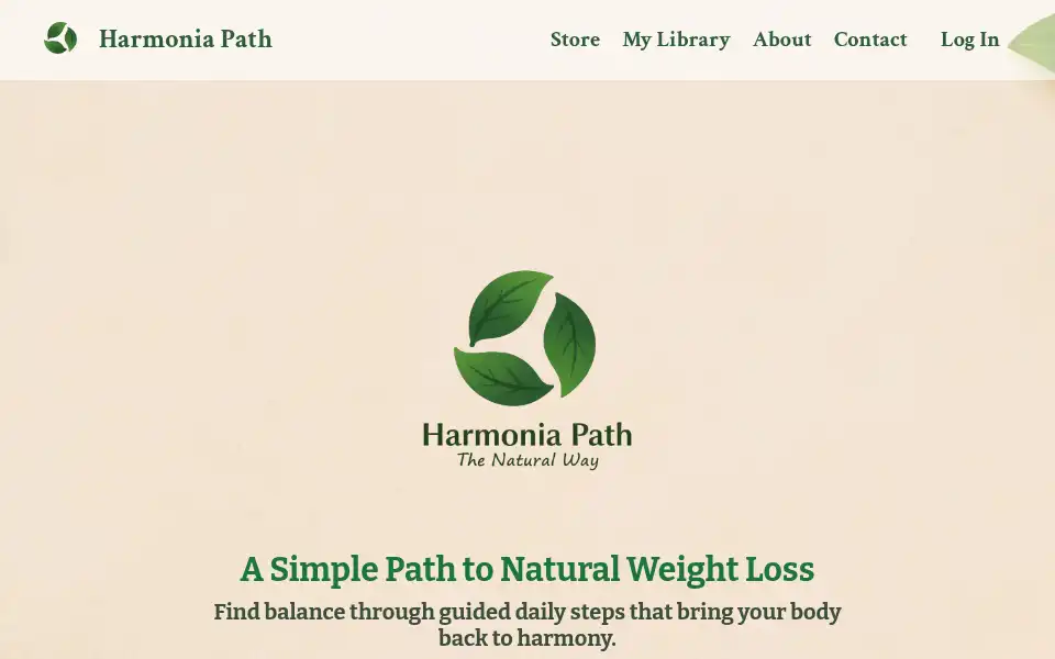 Screenshot of harmoniapath.com