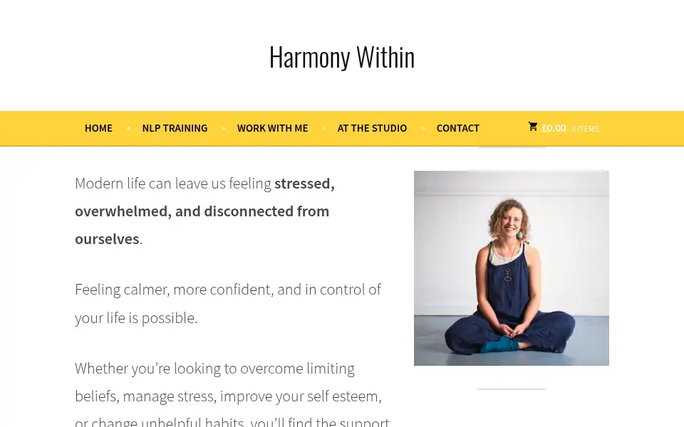 Screenshot of harmony-within.org