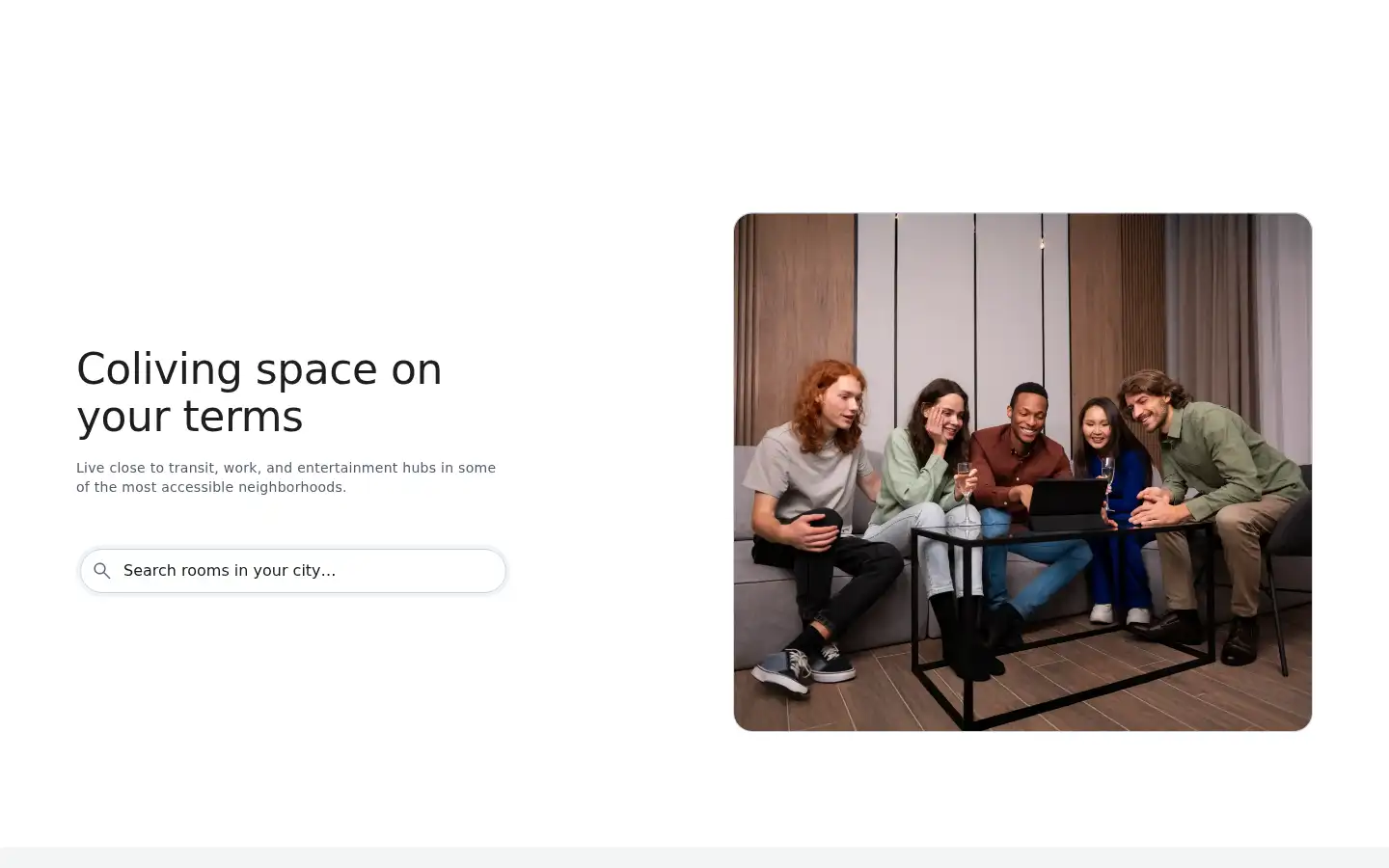 Screenshot of harringtonhousing.com