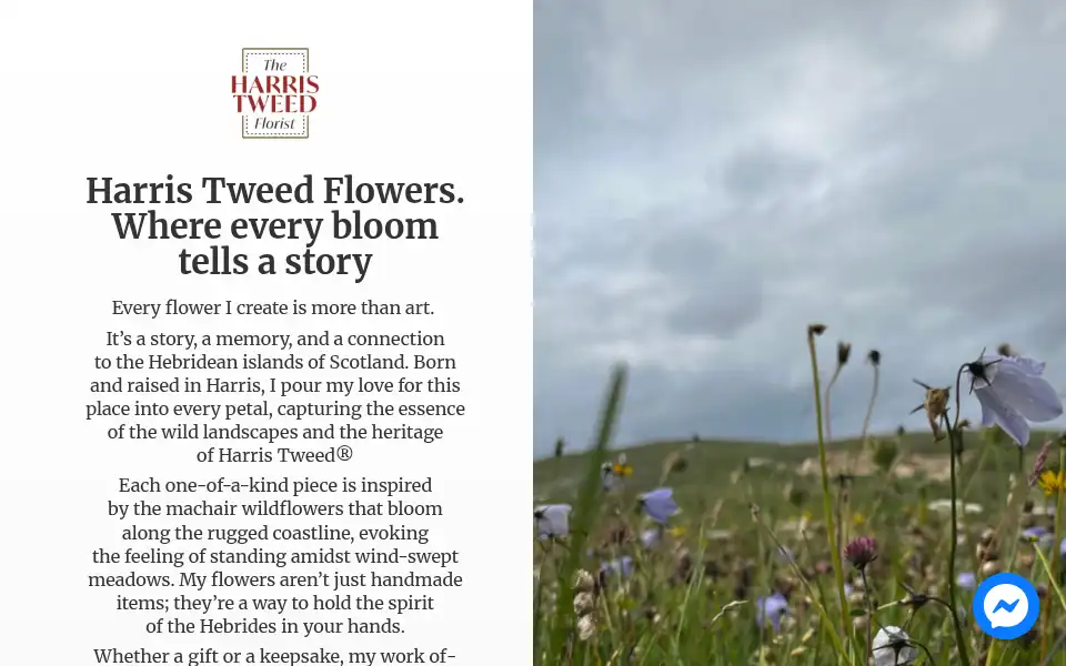 Screenshot of harristweedflorist.com