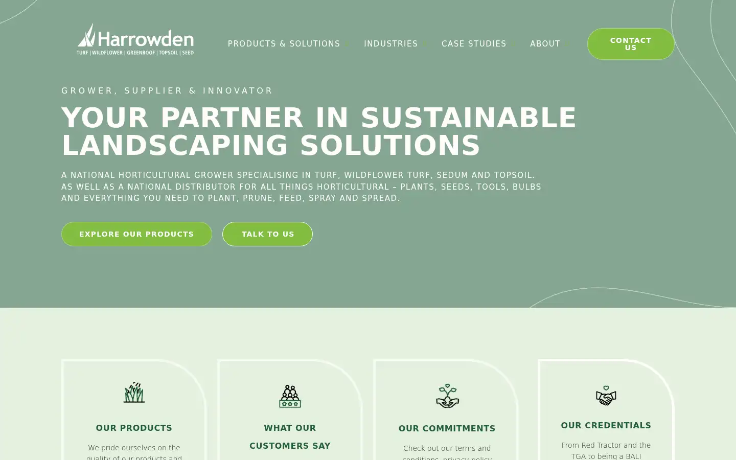Screenshot of harrowdenturf.co.uk