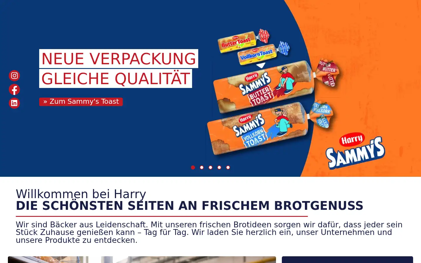 Screenshot of harry-brot.de