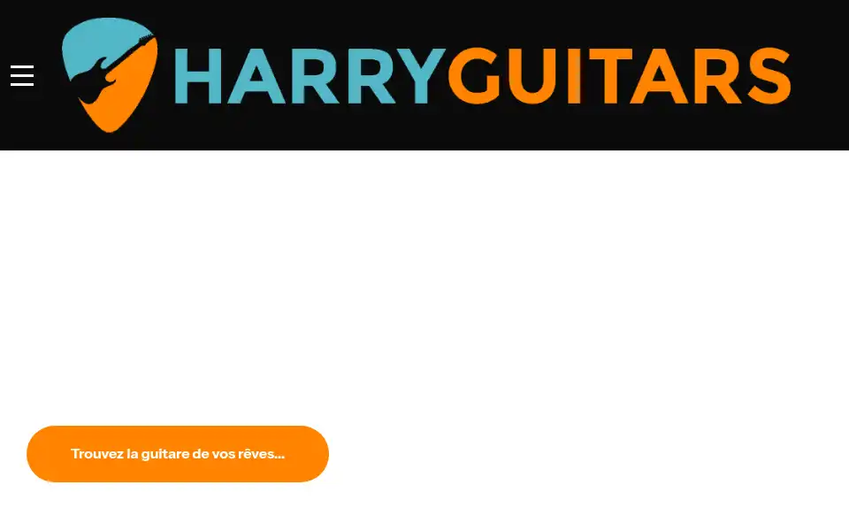 Screenshot of harryguitars.com