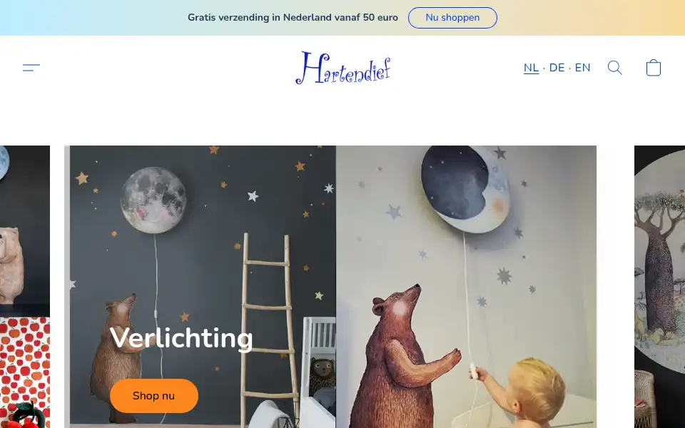 Screenshot of hartendief.com