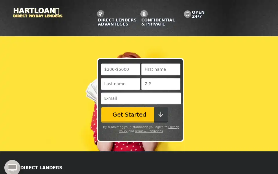Screenshot of hartloan.com