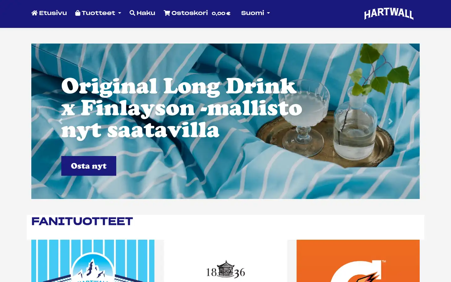 Screenshot of hartwall.innoflame.fi