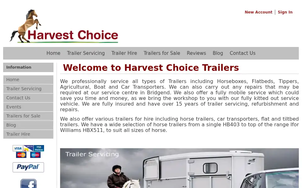 Screenshot of harvestchoice.co.uk