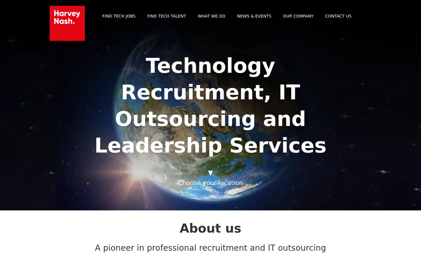 Screenshot of harveynash.com