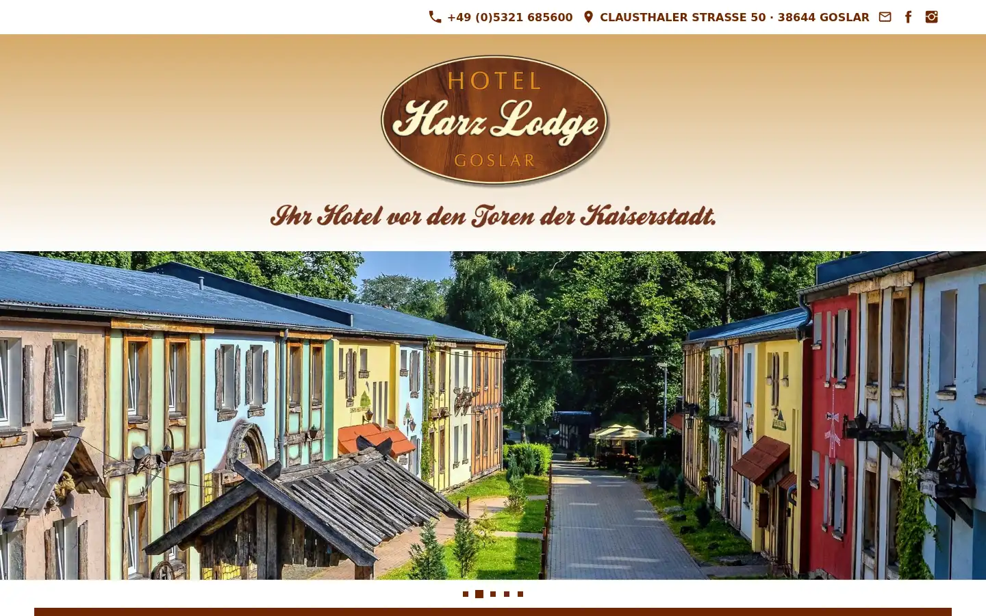 Screenshot of harzlodge.de