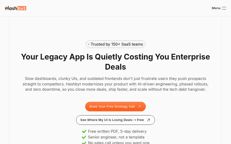 Screenshot of hashbyt.com