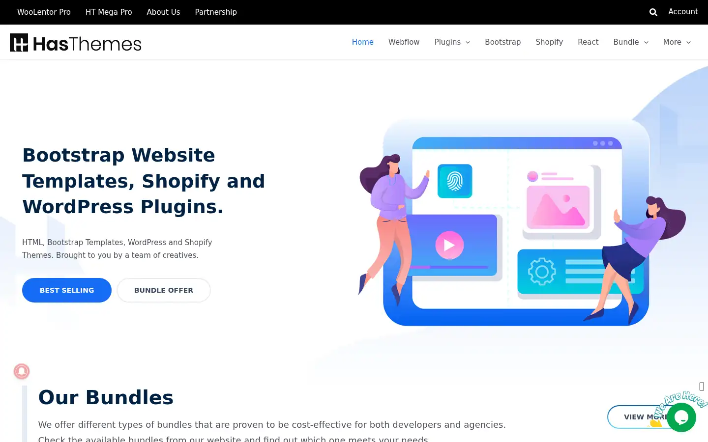 Screenshot of hasthemes.com