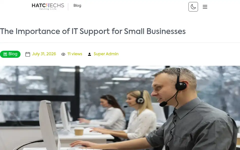 Screenshot of hatchtechs.co.uk