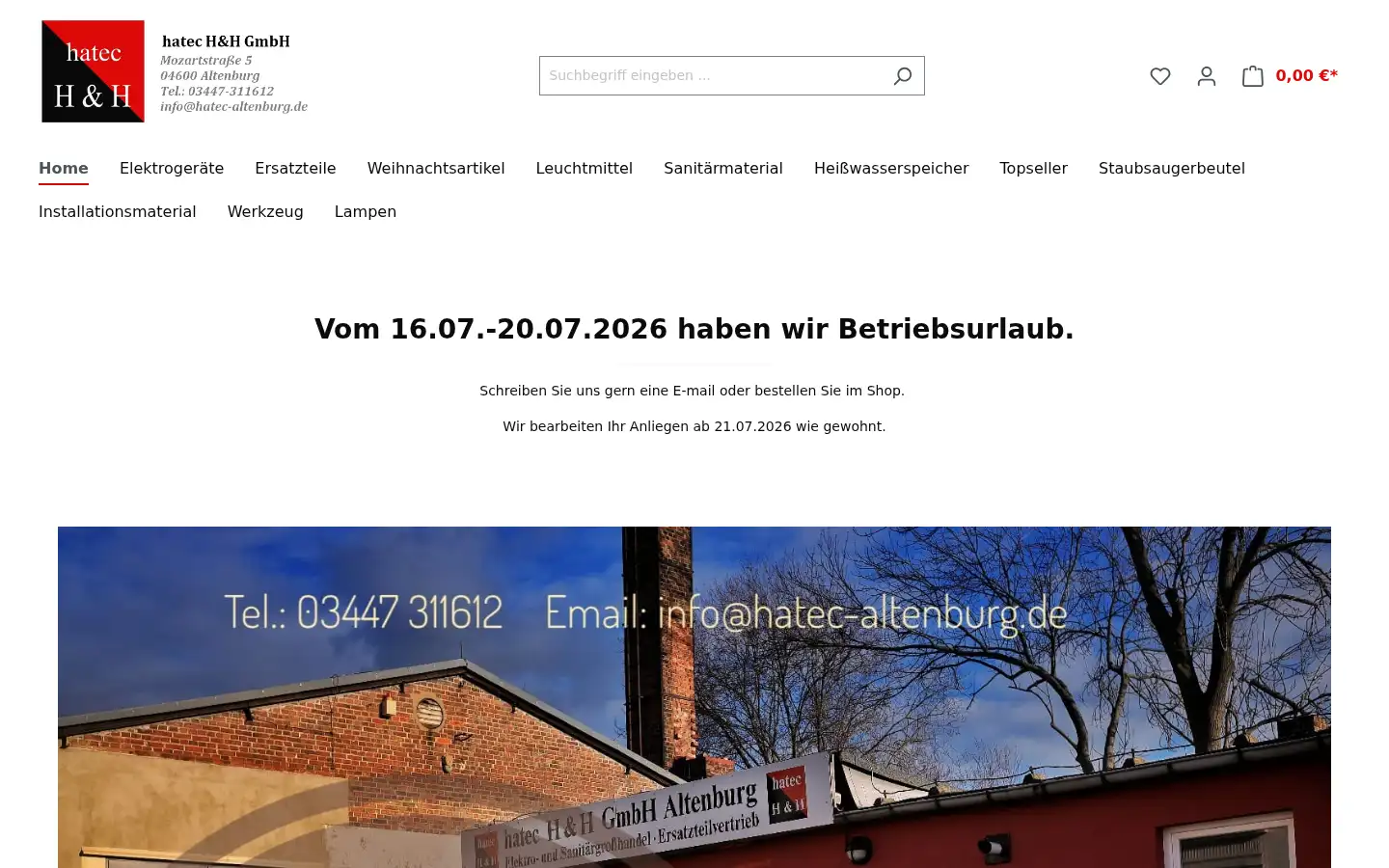 Screenshot of hatec-altenburg.de