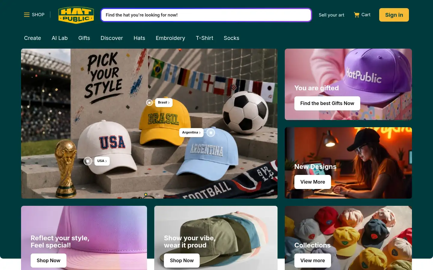 Screenshot of hatpublic.com