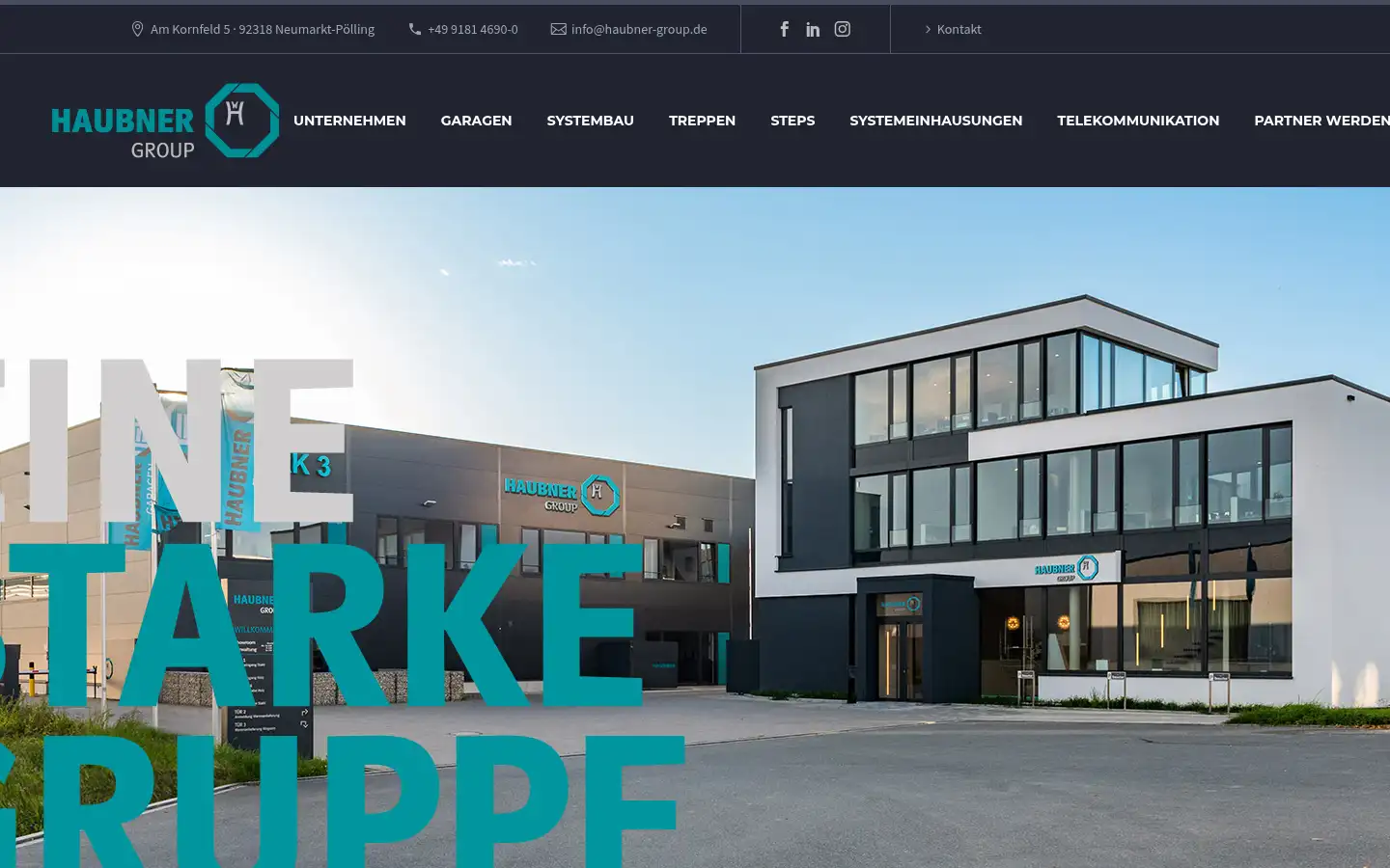 Screenshot of haubner-group.de