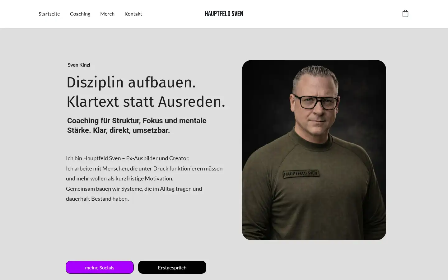 Screenshot of hauptfeldsven.com