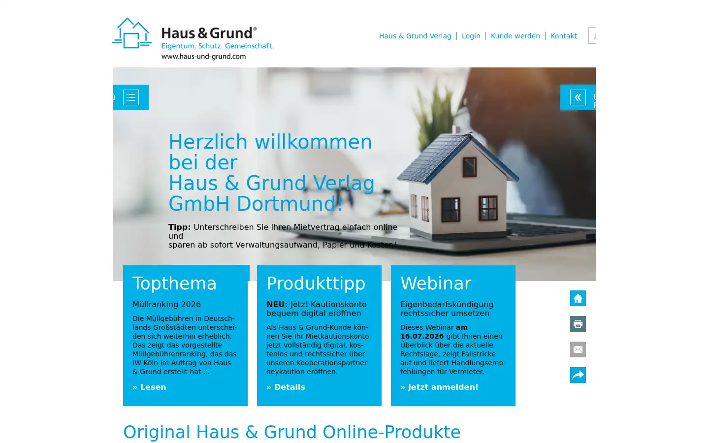 Screenshot of haus-und-grund.com