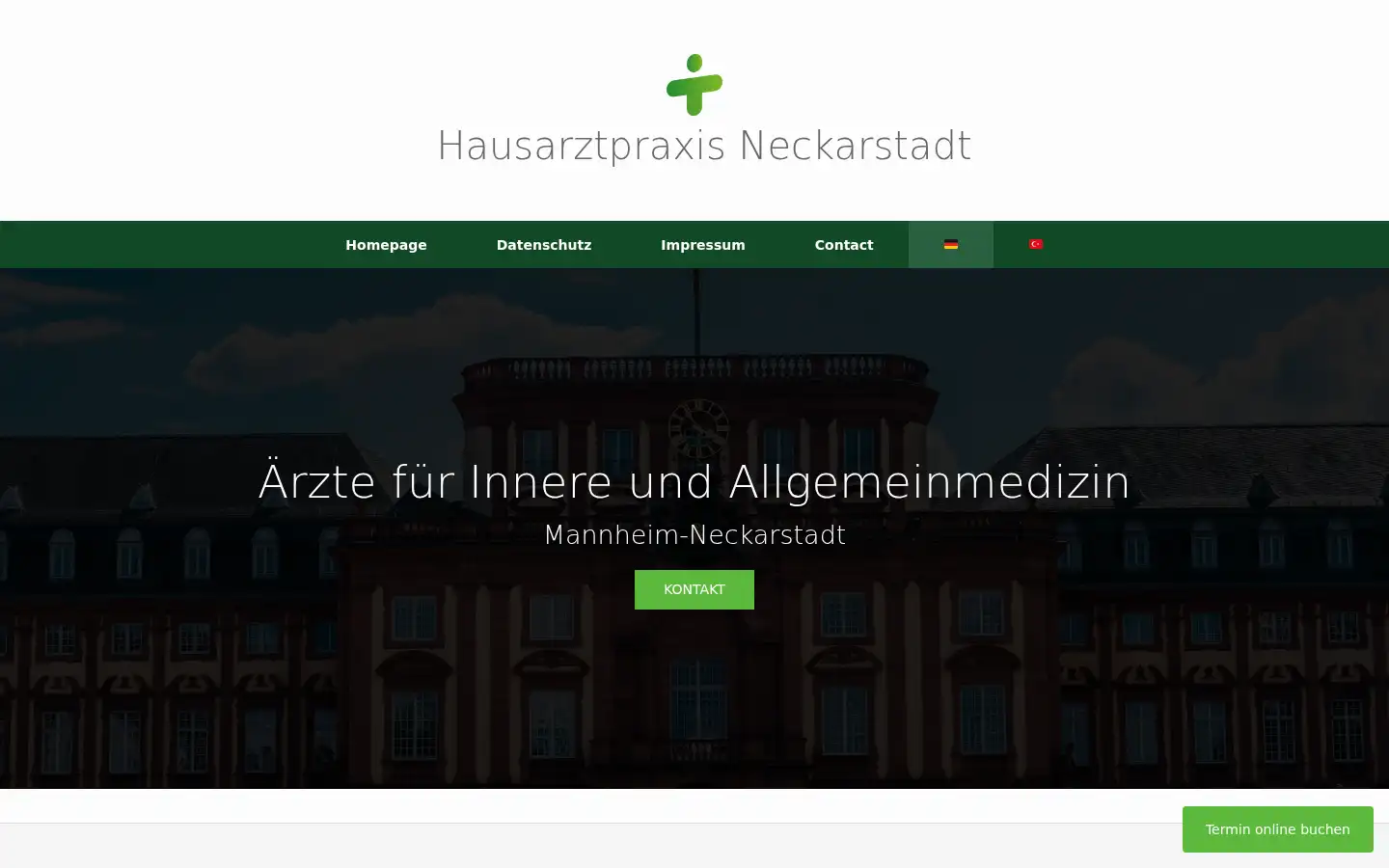 Screenshot of hausarztpraxis-neckarstadt.de