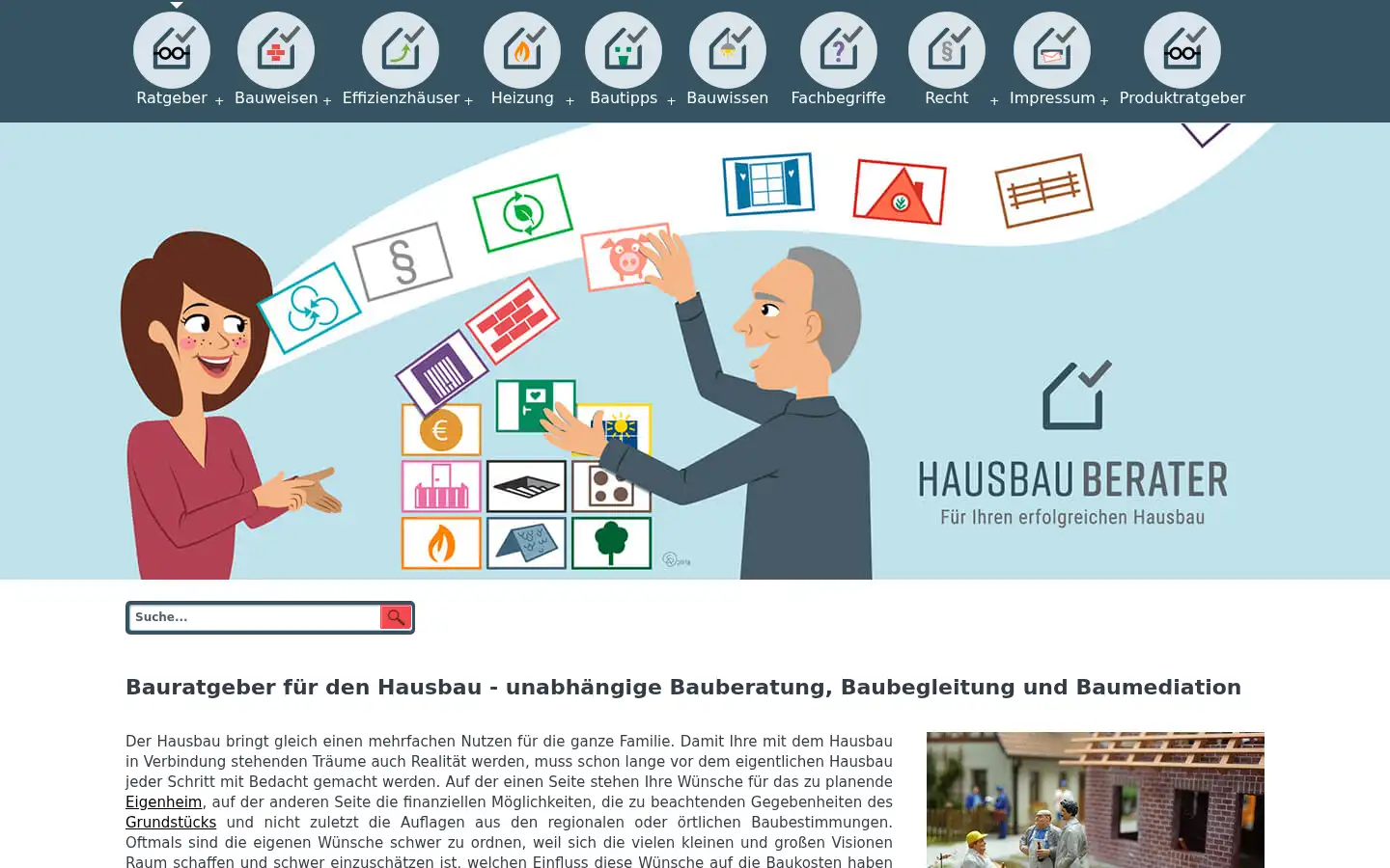 Screenshot of hausbauberater.de