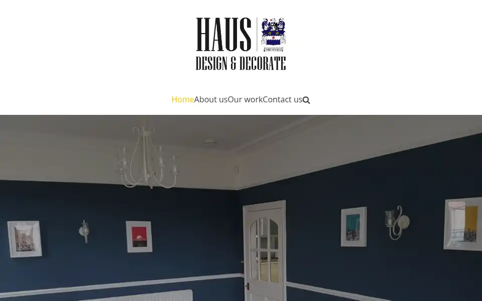 Screenshot of hausdesignanddecorate.co.uk