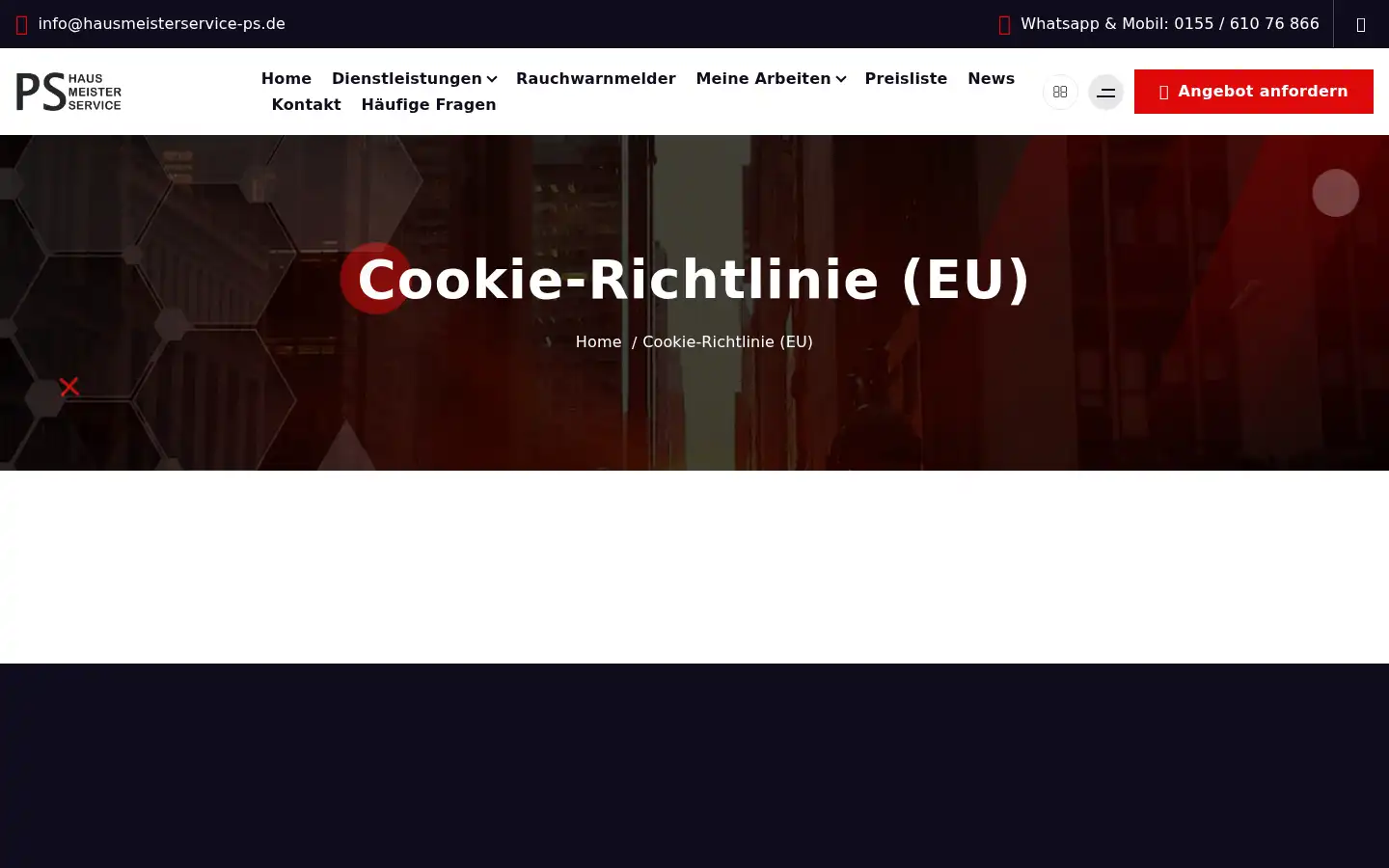 Screenshot of hausmeisterservice-ps.de