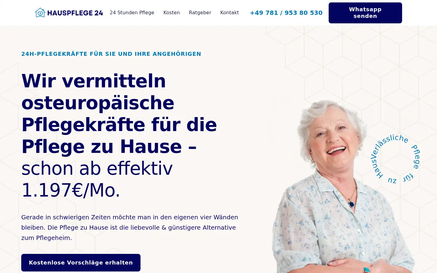Screenshot of hauspflege-24.de