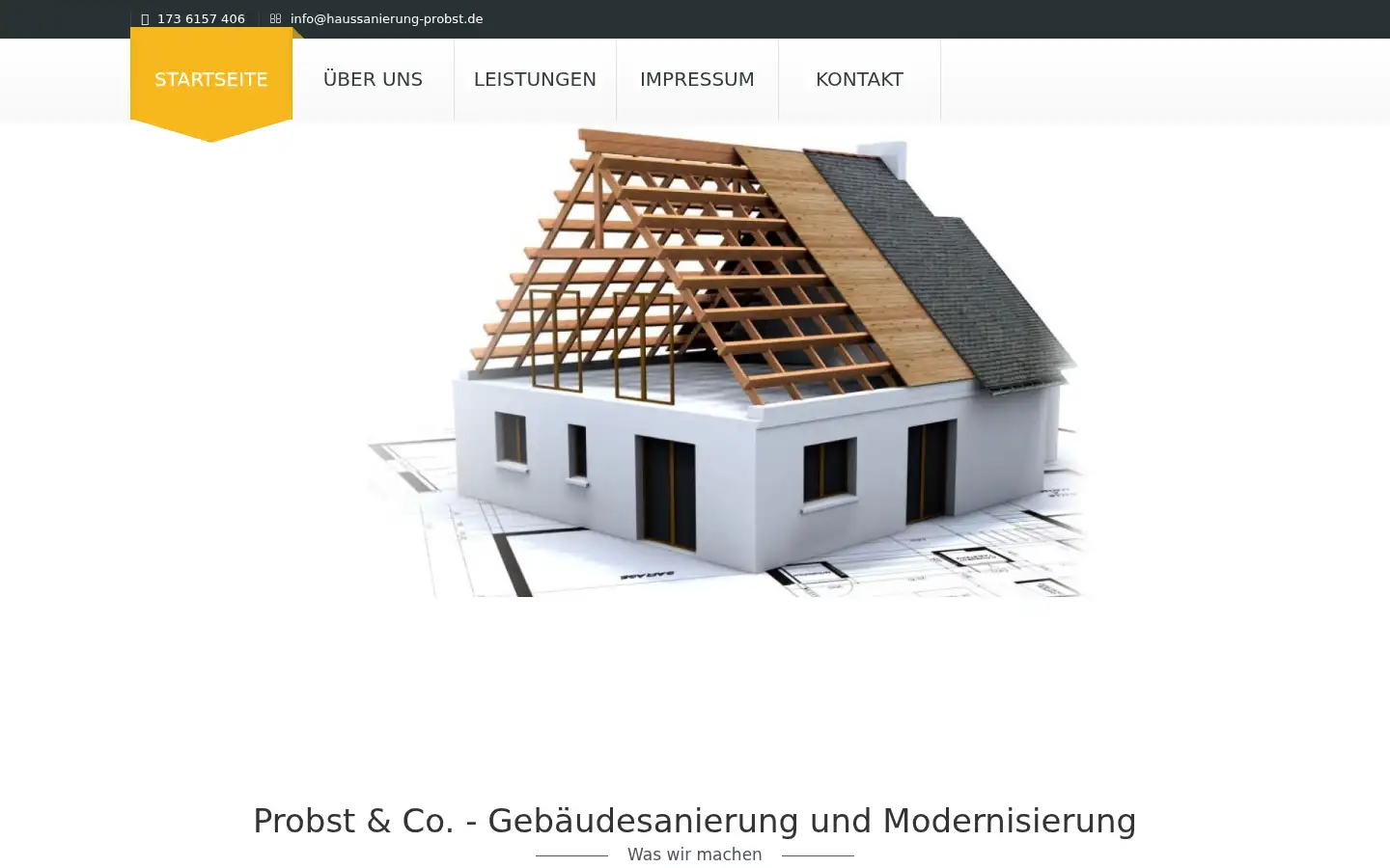 Screenshot of haussanierung-probst.de