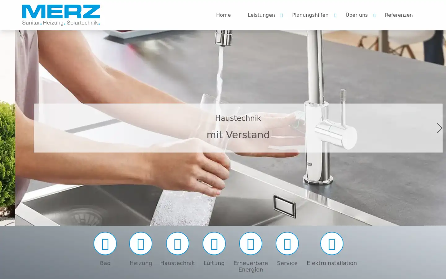 Screenshot of haustechnik-merz.de