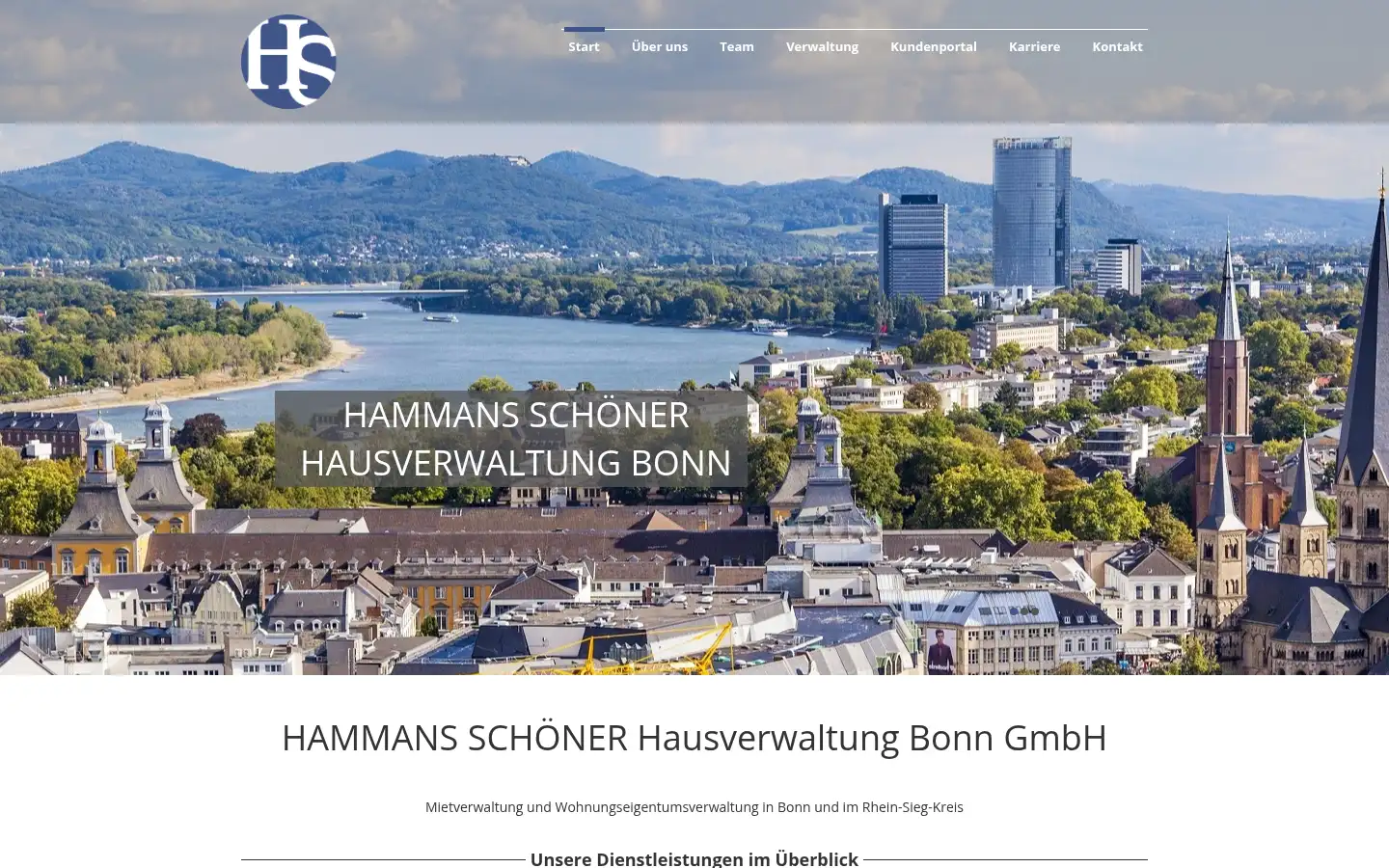 Screenshot of hausverwaltung-bonn.de