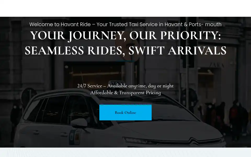 Screenshot of havantride.com