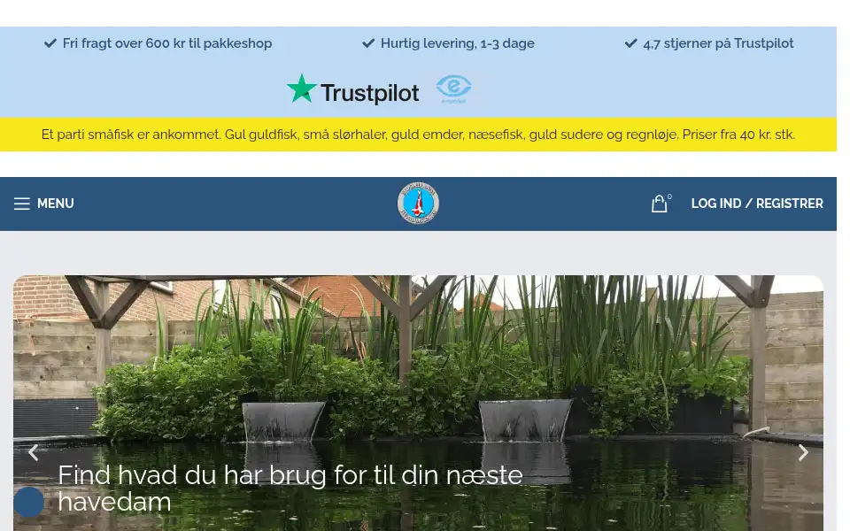 Screenshot of havedamscenter.dk