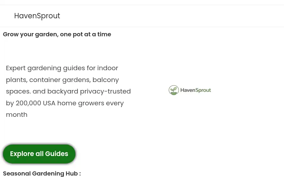 Screenshot of havensprout.com