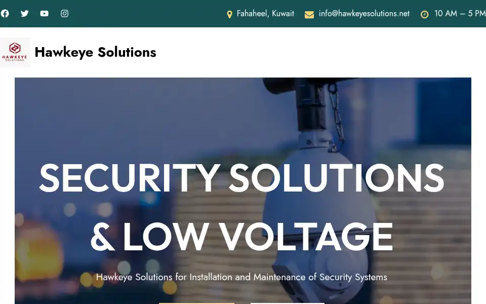 Screenshot of hawkeyesolutions.net