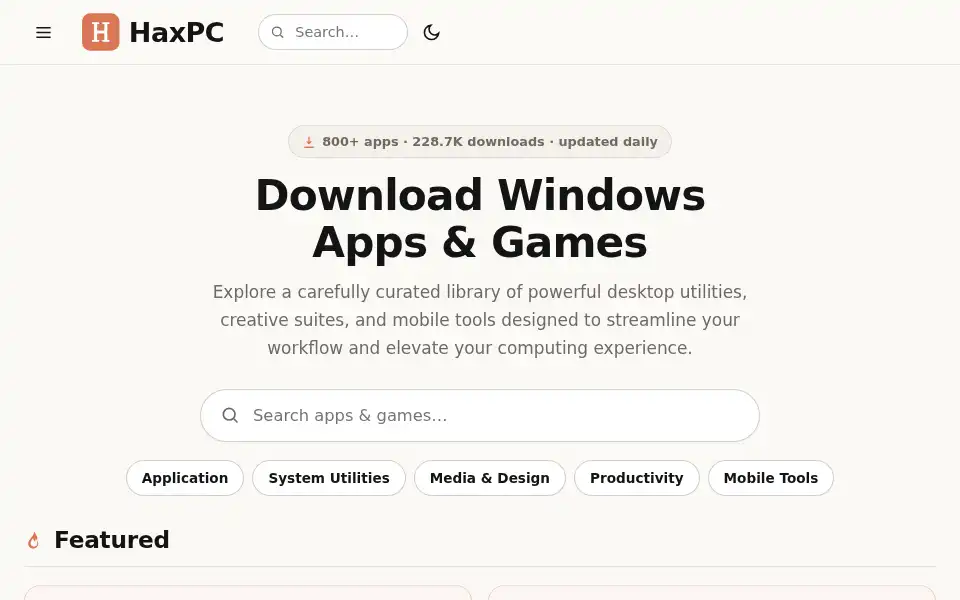 Screenshot of haxpc.net