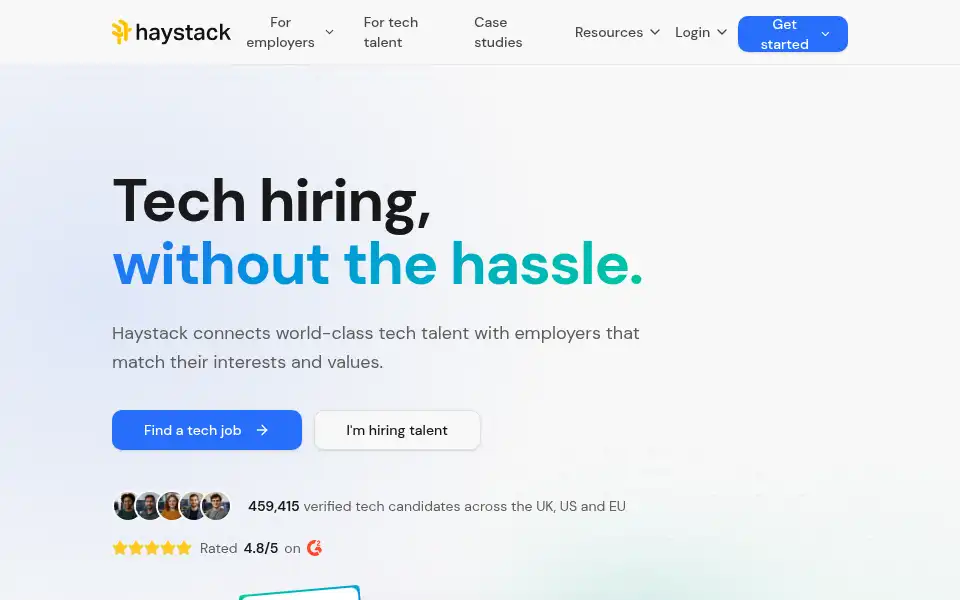 Screenshot of haystackapp.io