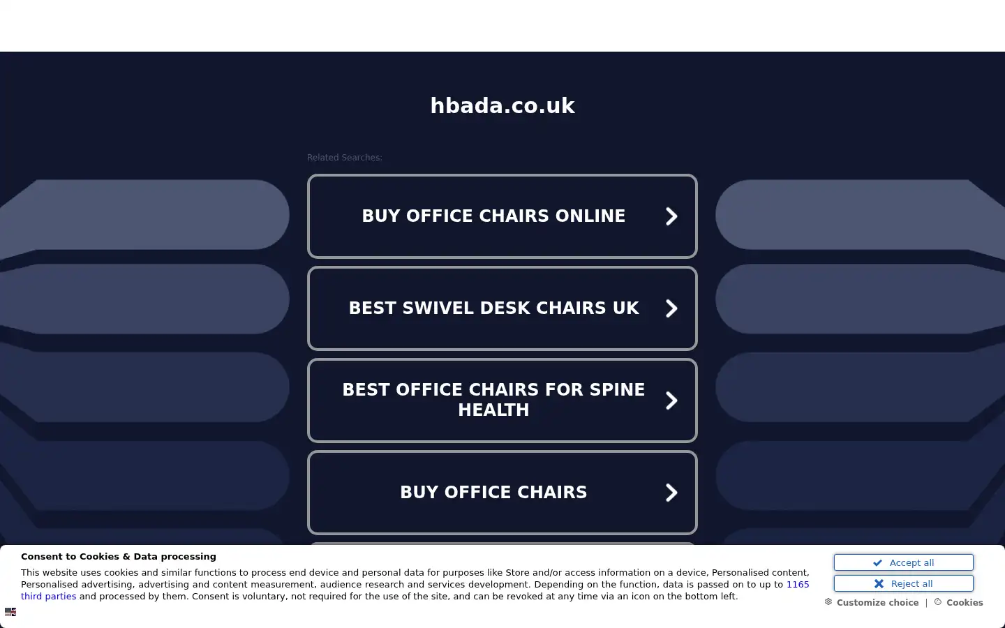 Screenshot of hbada.co.uk