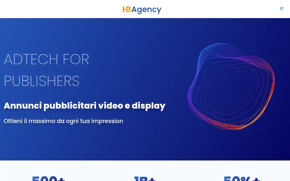 Screenshot of hbagency.it
