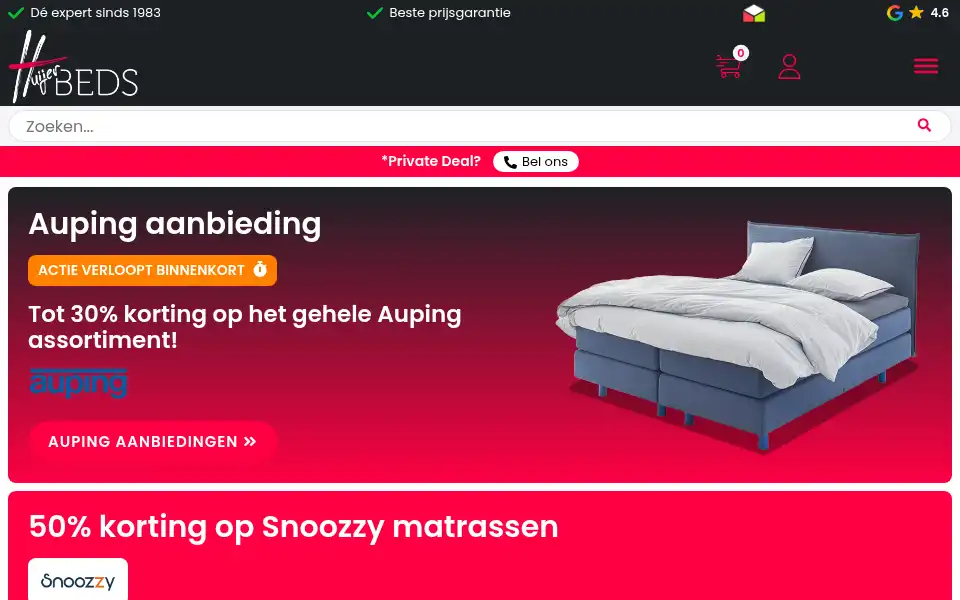 Screenshot of hbeds.nl